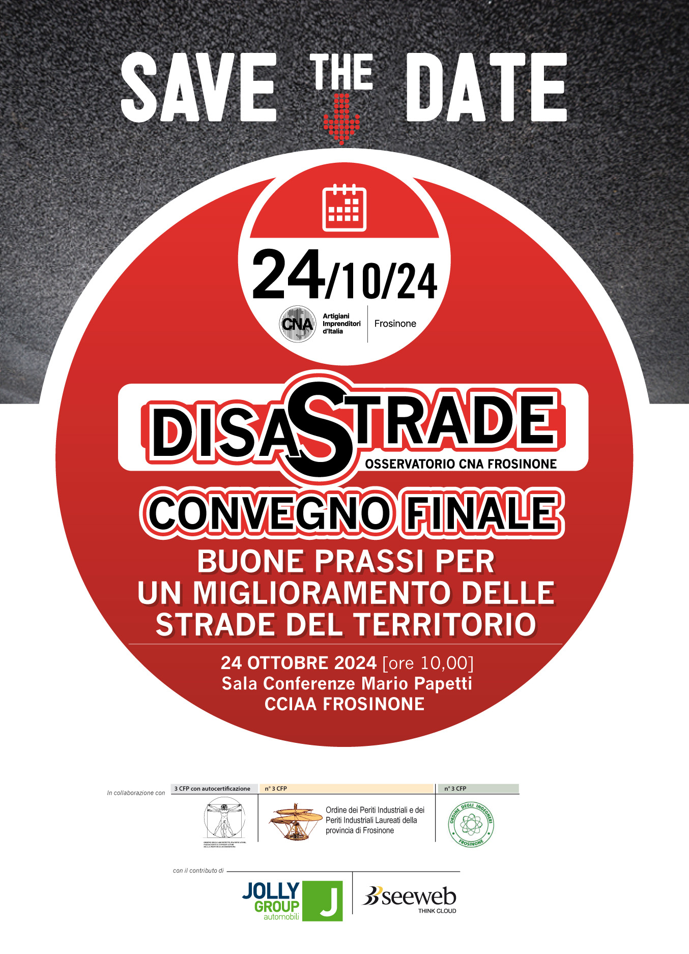 Featured image for “Convegno CNA Frosinone: buone prassi per un miglioramento delle strade del territorio – Progetto Disastrade”