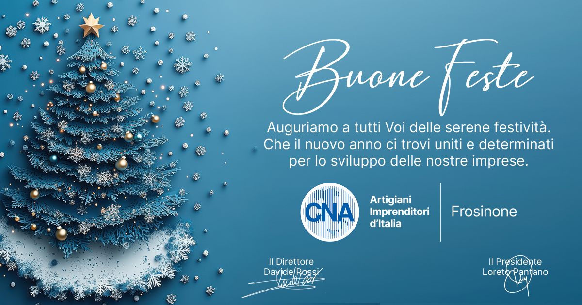 Featured image for “Auguri di Buone Feste da CNA Frosinone”